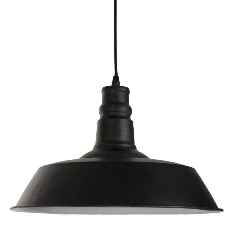 Suspended led lamp black vintage style 35cm - E27 : Spots