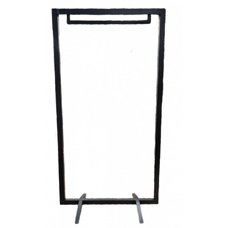 Syst&egrave;me d&rsquo;agencement modulaire noir H195 x L104 cm : Portants shopping