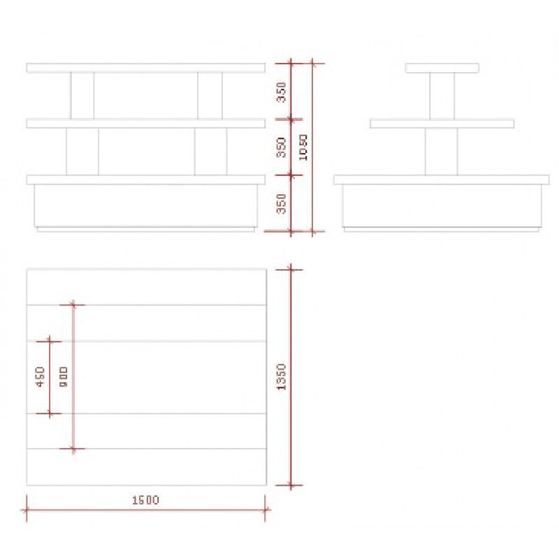 Image 2 : Table pyramide pour exposition en ...