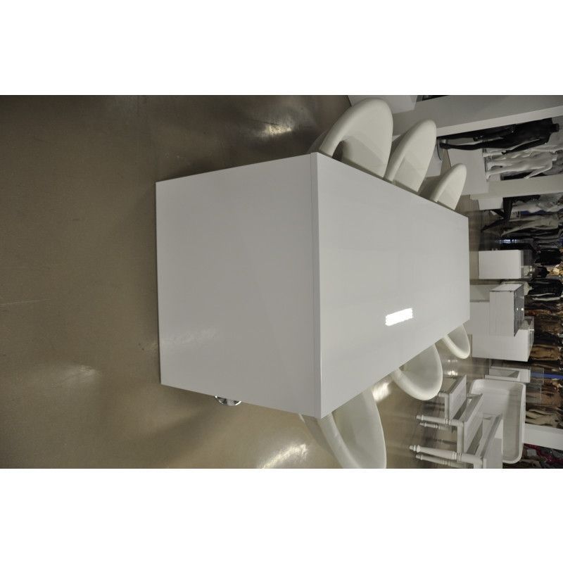 Image 2 : WHITE GLOSSY MEETING TABLE LARGE ...