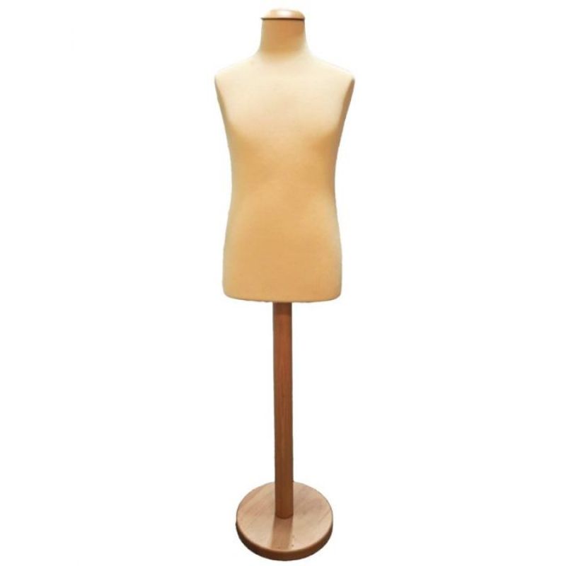 Tailored bust form 10-12 years old round wooden base : Bust shopping