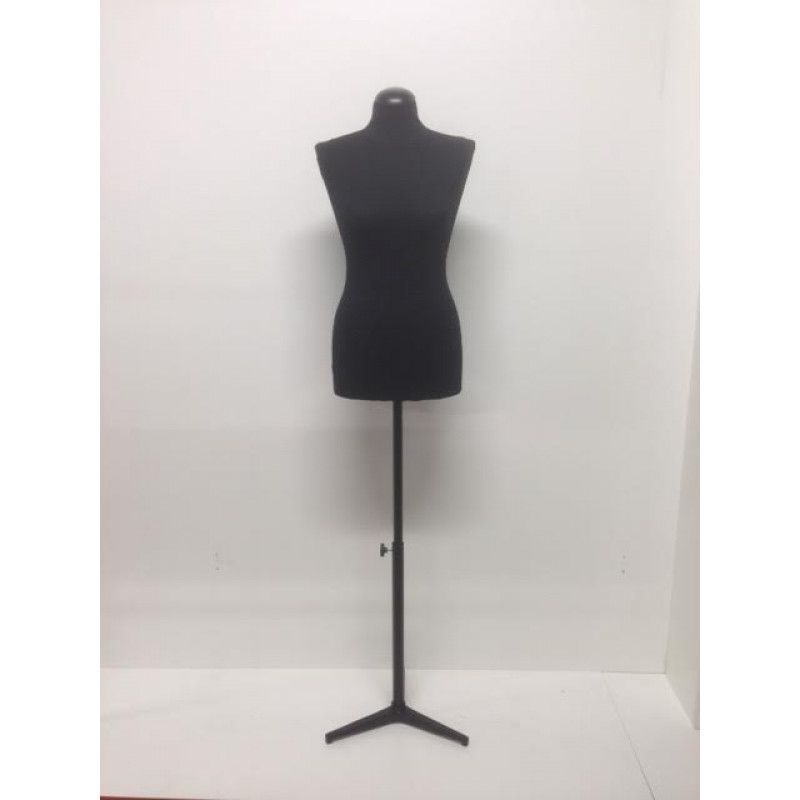 Image 1 : Tailored bust woman black canvas ...
