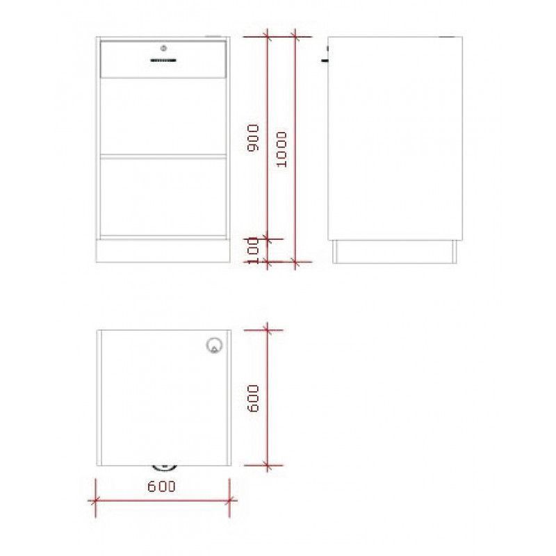 Image 7 : toonbank met vitrineglas 160 cm ...