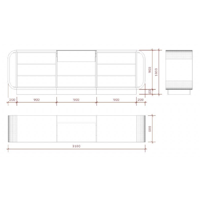 Image 2 : Ladentheke ästhetisch und funktional schwarz ...