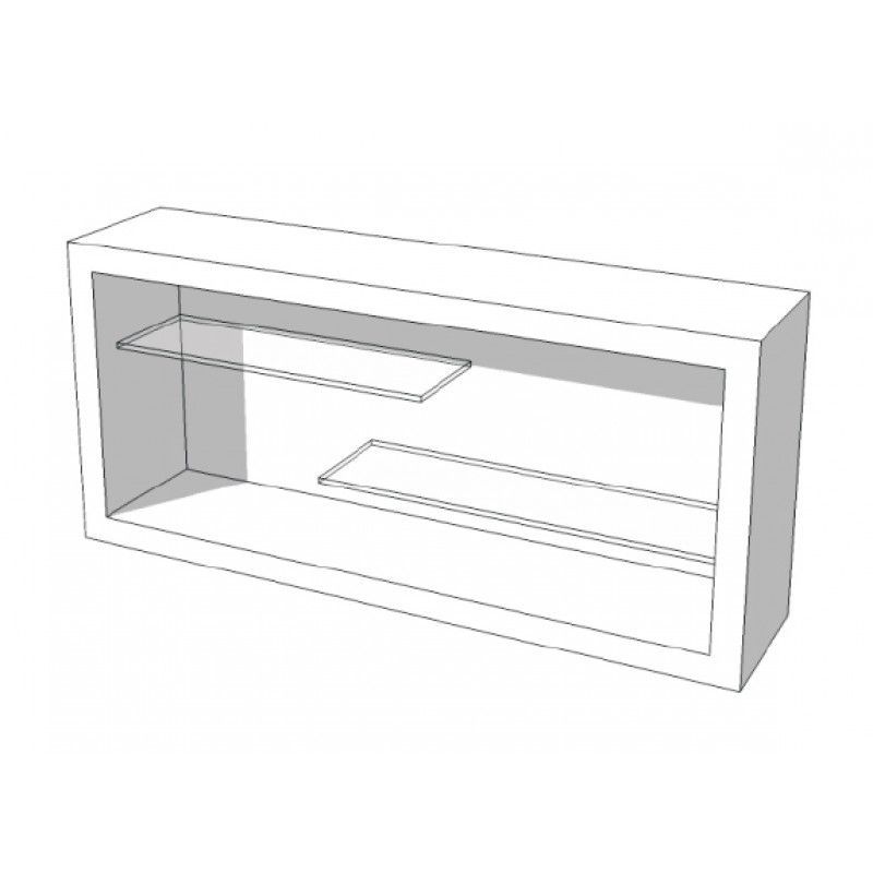 Image 1 : Glänzender weißer Ladentisch ...