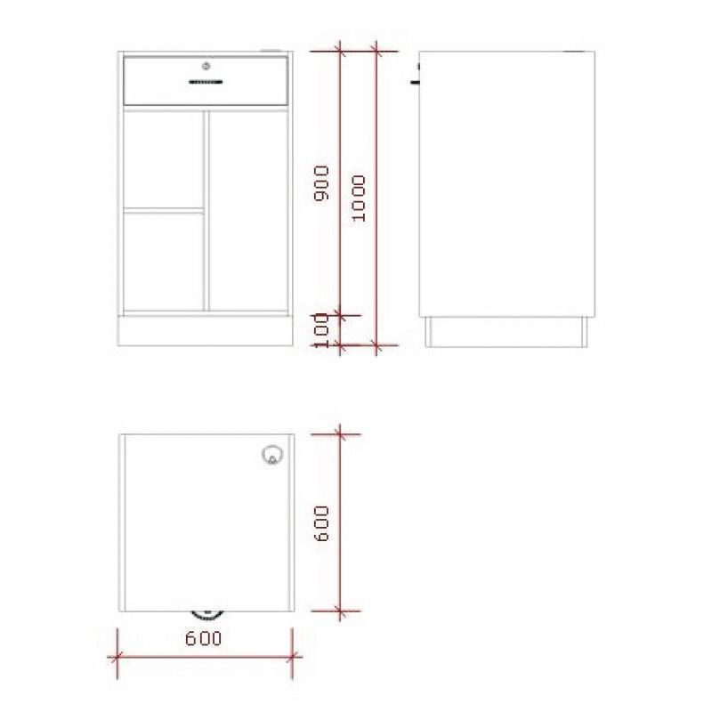 Image 2 : Afmetingen:Breed: 60 cmHoog: 100 ...