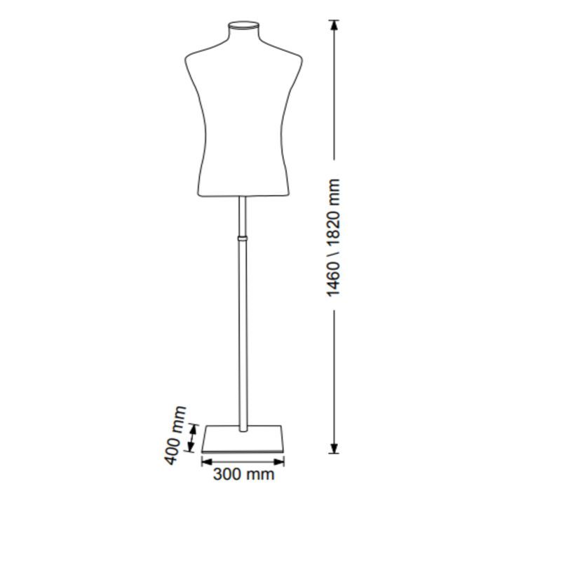 Image 1 : Maniquí para hombre Torso 3 ...