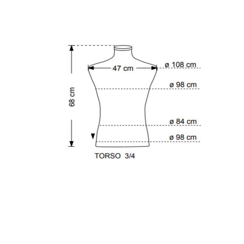 Image 2 : Maniquí para hombre Torso 3 ...