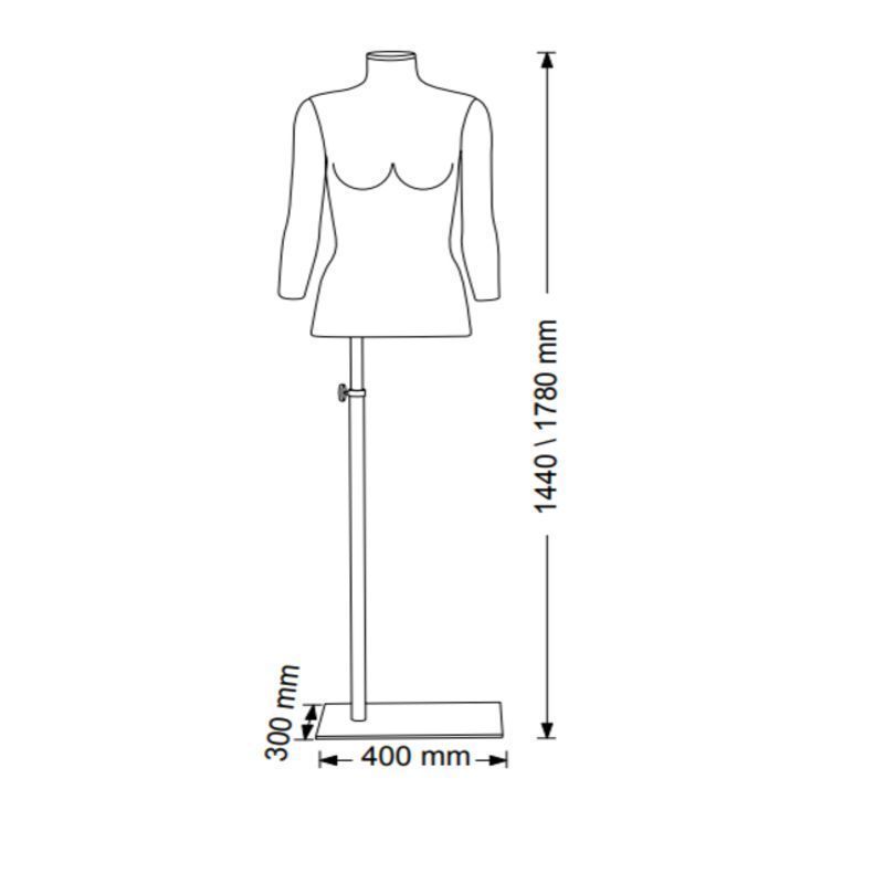 Image 1 : Manichino femminile Torso in pelle ...