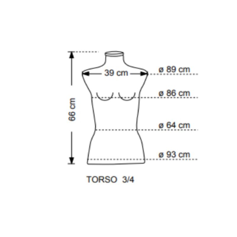 Image 2 : Torso 3/4 mannequin femme ...