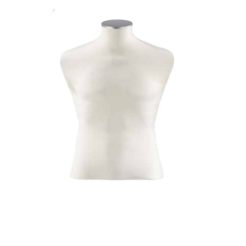 Torso 3/4 man in ivory-coloured elasthanne : Bust shopping