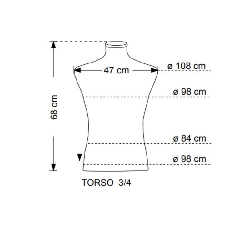 Image 2 : Torso 3/4 mannequin homme ...