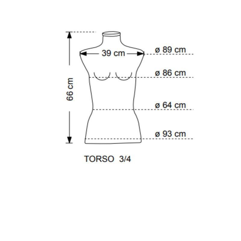 Image 2 : Torso 3/4 mujer de ...