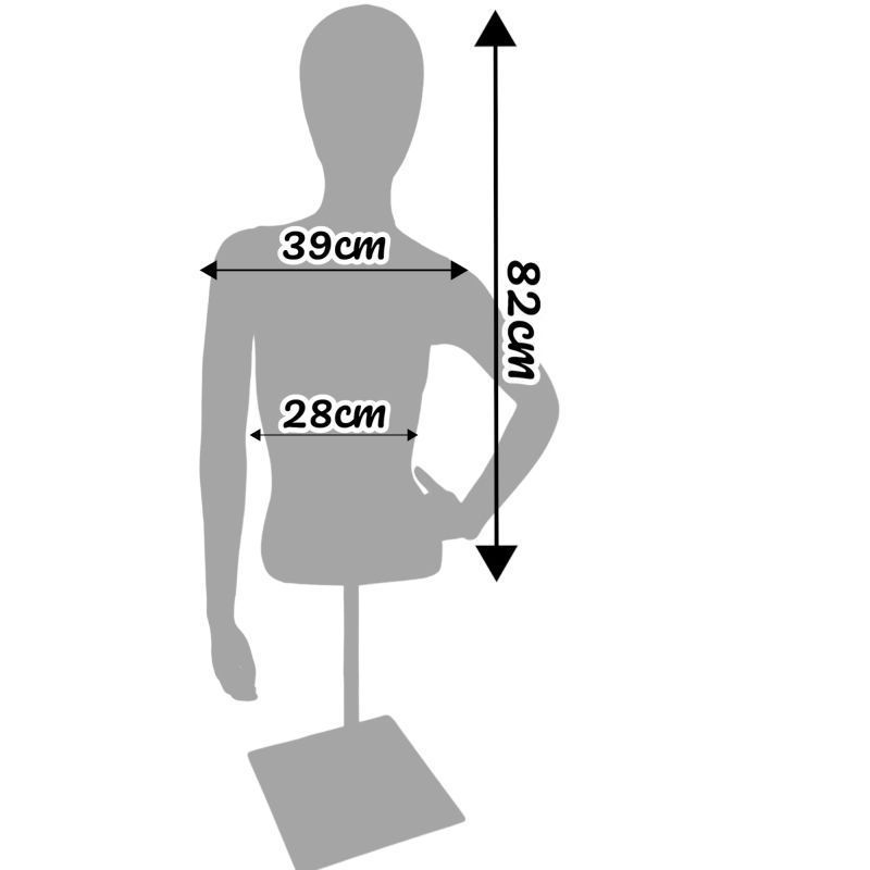 Image 1 : Torso Mannequin Frau Blau - Eleganz ...