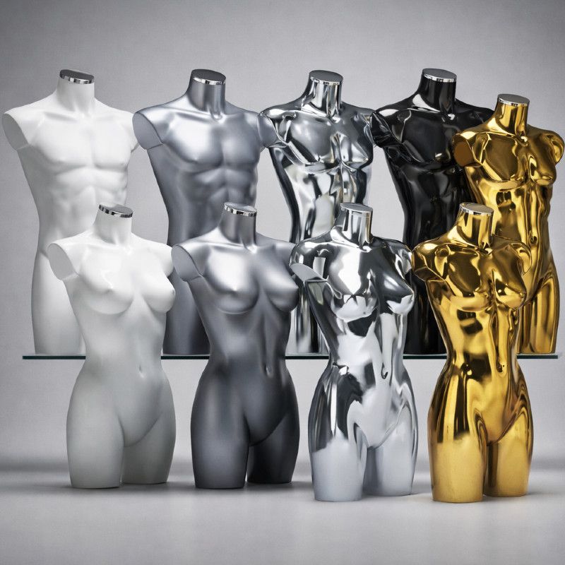 Image 2 : Torso homme en plastique finition ...