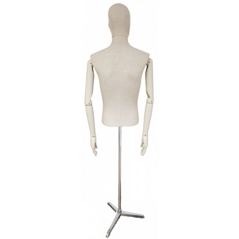 Image 2 : Buste homme tissu & base chrome ...