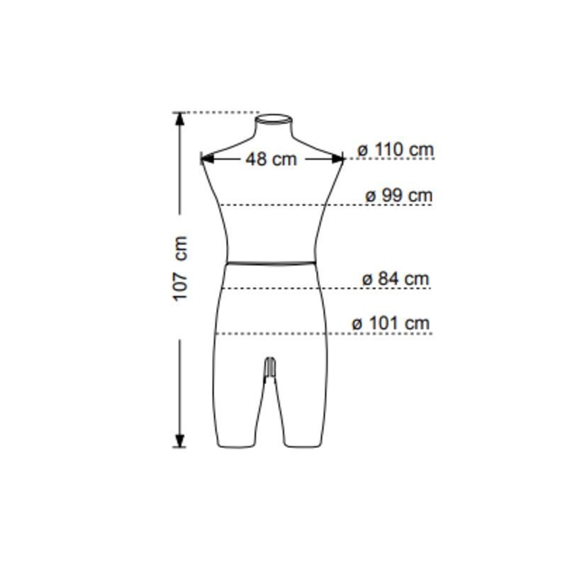 Image 2 : Torso mannequin homme en cuir ...