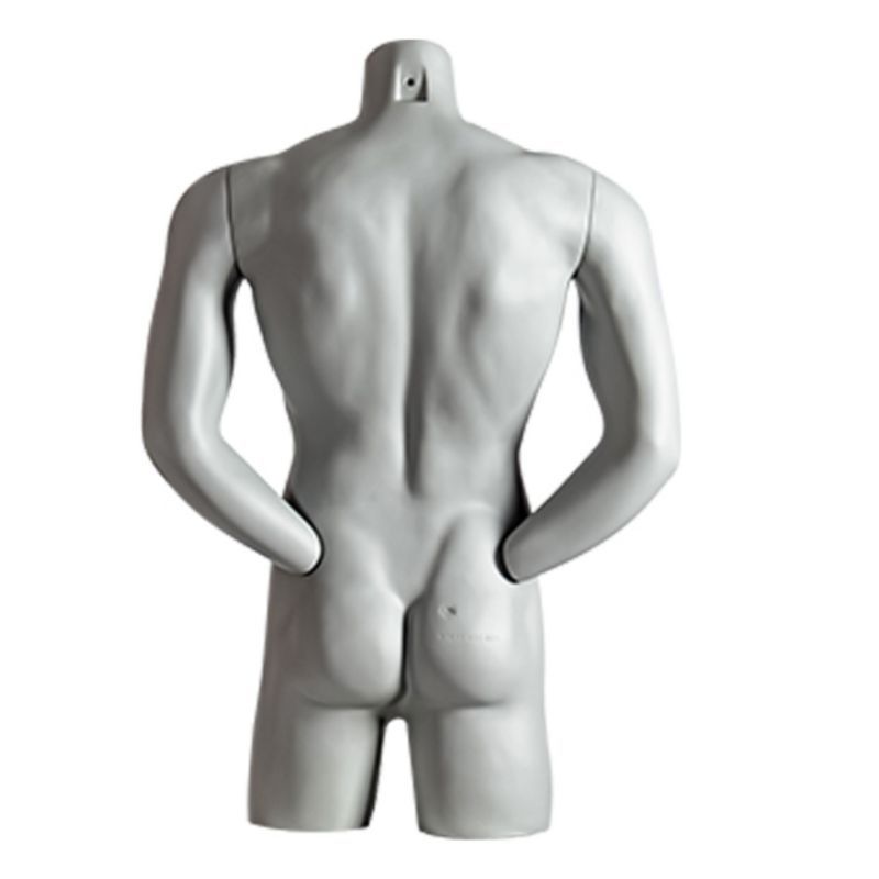 Image 1 : Mannequin torso - Grey - Arms behind ...
