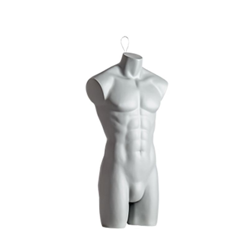 Image 1 : Torso manichino uomo grigio RAL7042 ...