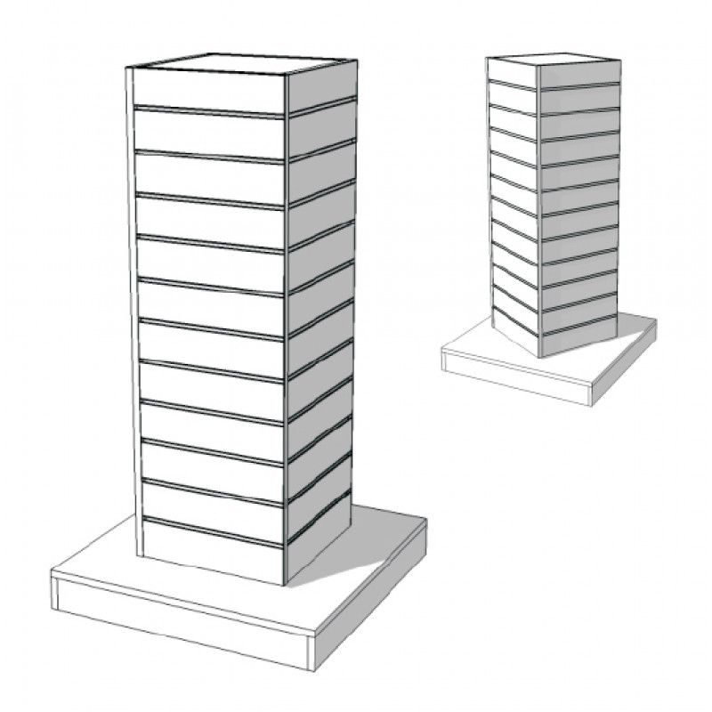 Image 3 : Slatwall and fittings MIDDLE UNIT ...