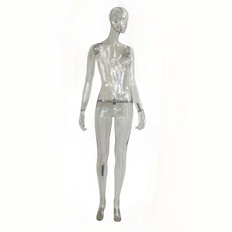 Transparente weibliche Schaufensterpuppe : Mannequins vitrine