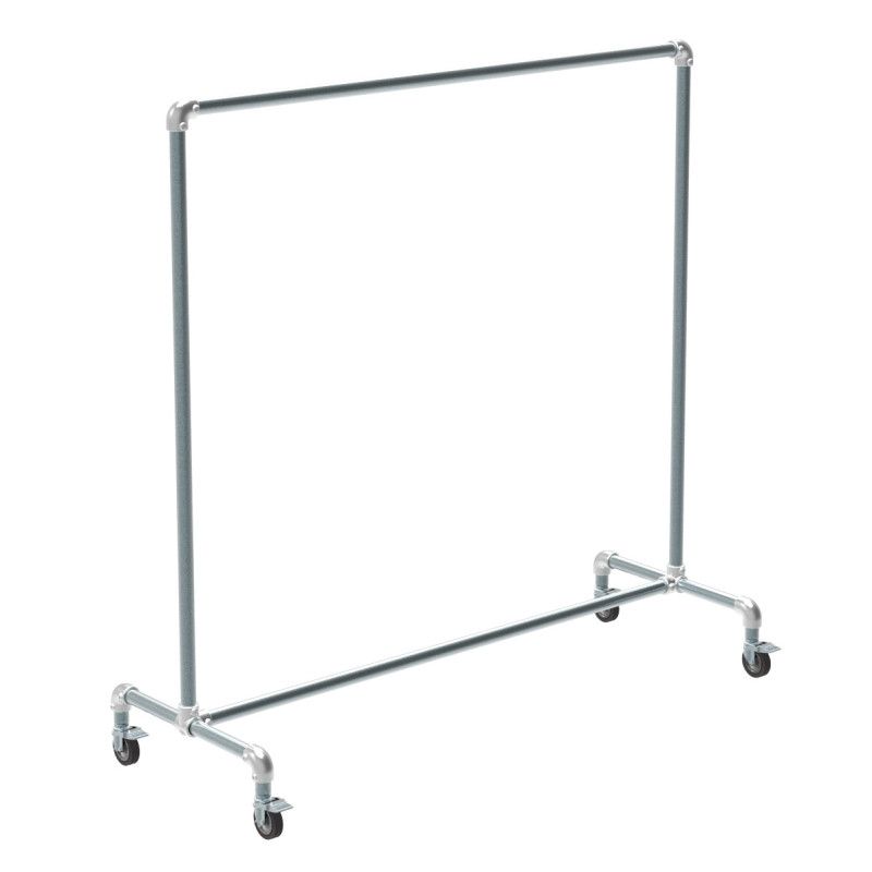 Tube clothes rail with wheels : Portants shopping
