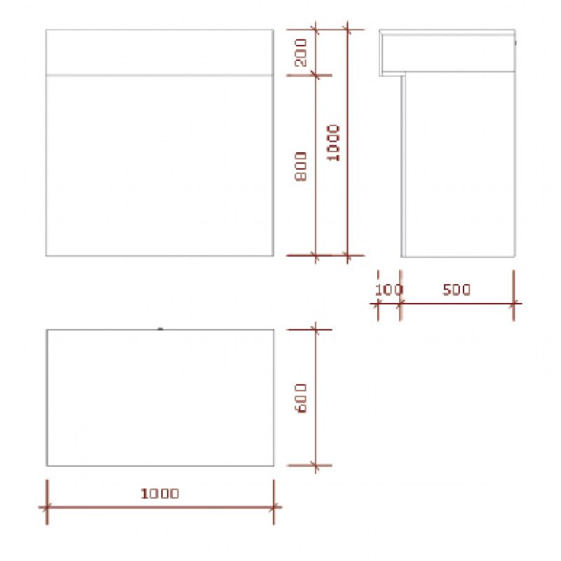 Image 2 : 100 cm de ancho 100 ...
