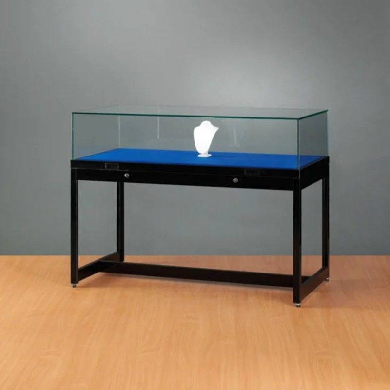 Vetrina nera di 120 cm con cupola di vetro : Mobilier shopping