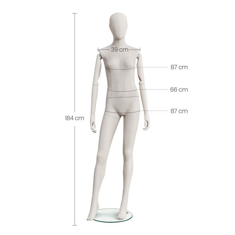 Image 1 : Vintage Schaufensterpuppe Frau abstrakt h ...