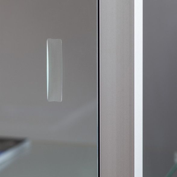 Image 1 : Vitrina blanca con compartimento de ...