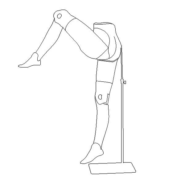 Image 1 : Beine einer flexiblen Schaufensterpuppe Frau ...