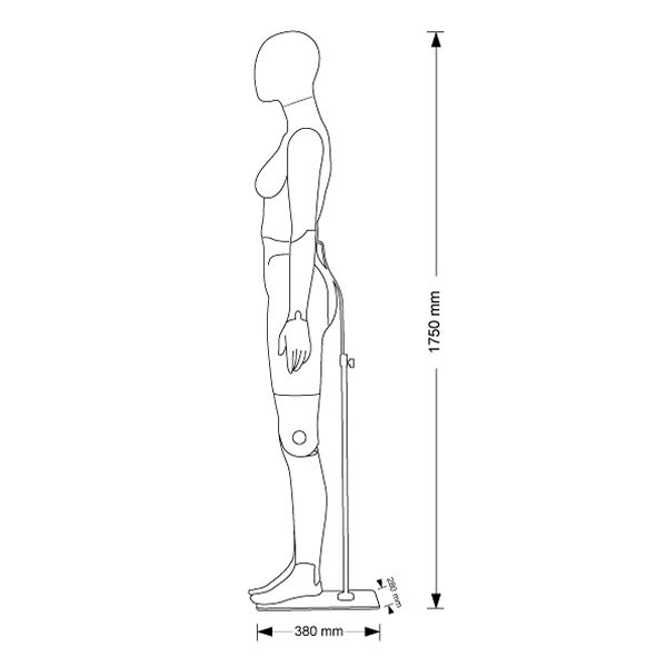 Image 1 : Vollbewegliche damen schaufensterfiguren grau, diese ...