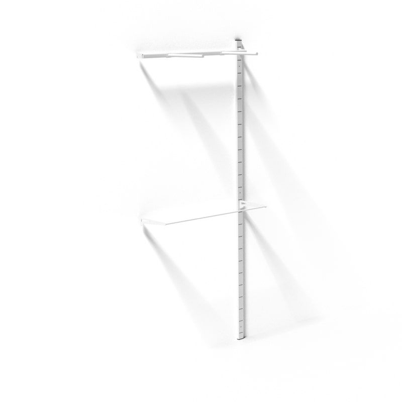 Wall-mounted gondola support, white : Presentoirs shopping