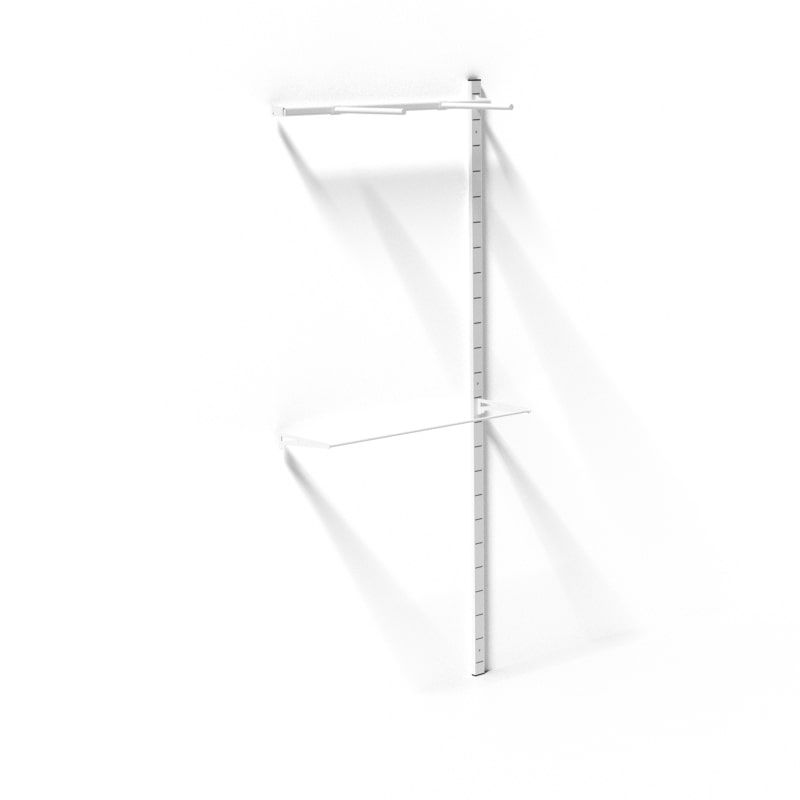 Wallmounted gondola support, white