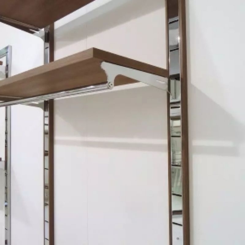 Image 7 : Wall-mounted gondola system, white ...