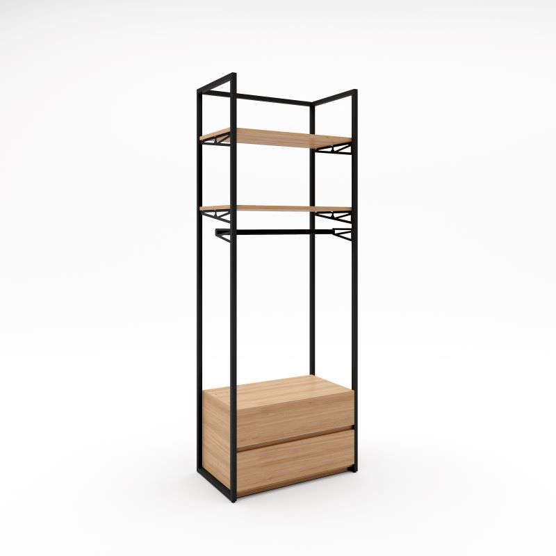 Wall unit with drawers and shelves H 220 x 80 x 47 : Mobilier shopping