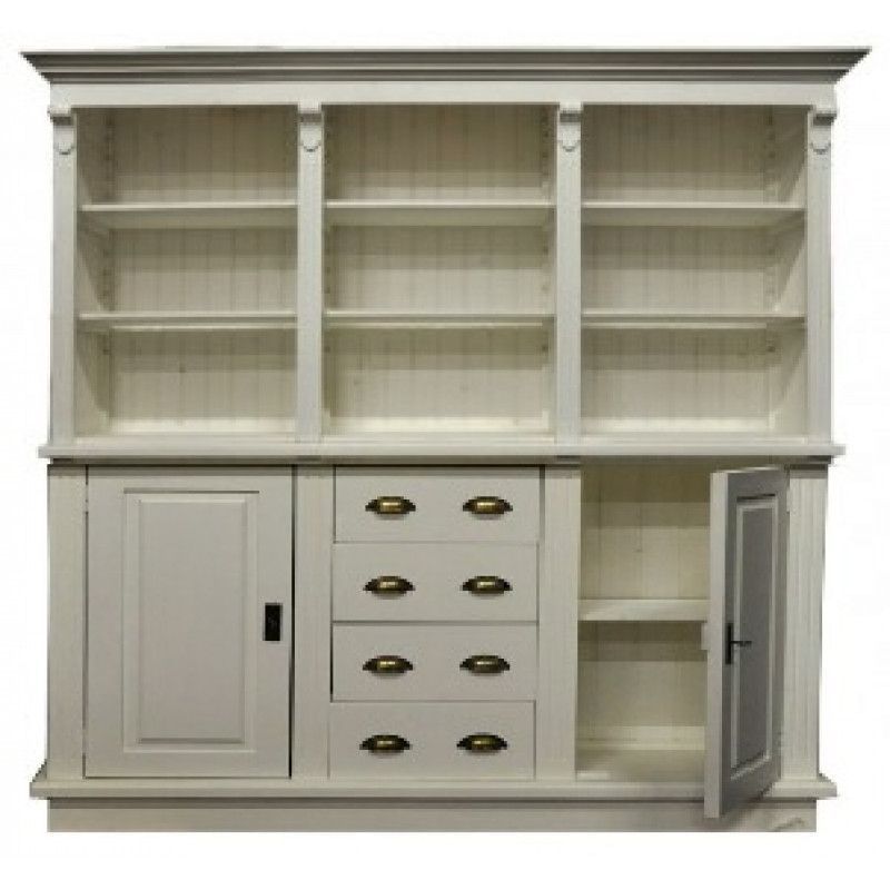 Wardrobe store authentic style in wood with doors : Mobilier shopping