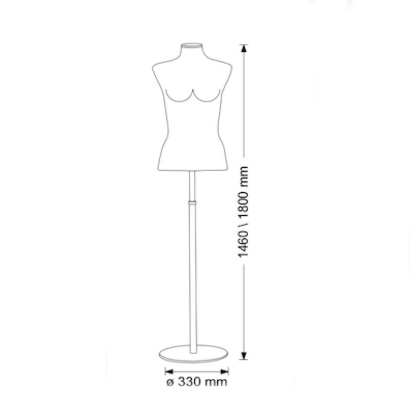 Image 1 : WeiBe Couture-Frauenbuste mit runder ...