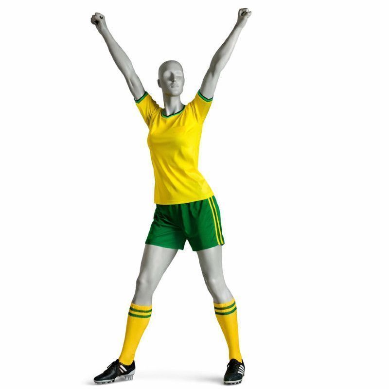 Image 3 : Schaufensterpuppe Frau Sport Cheerleader - grau ...