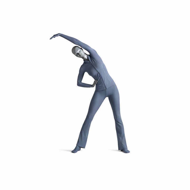 Image 7 : Damen Sportschaufensterfigur grau (RAL7042) in ...
