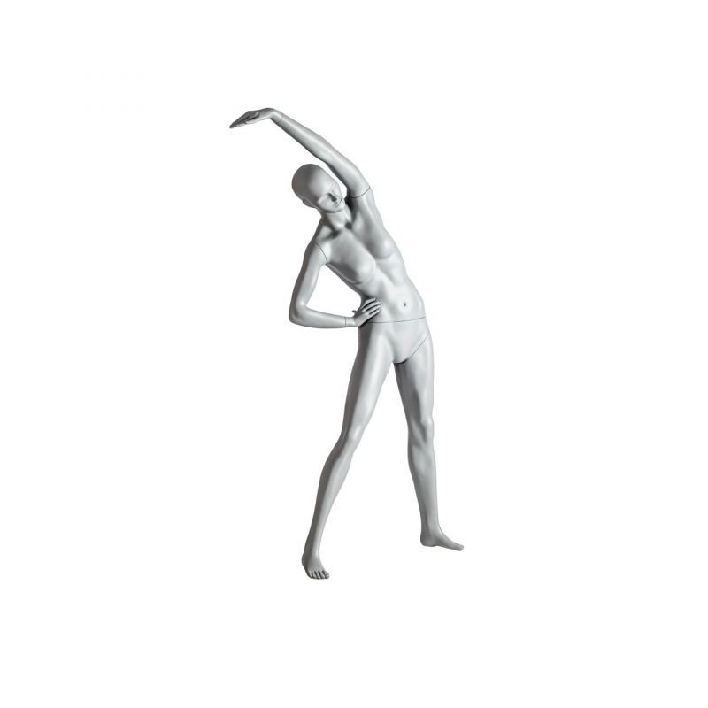 Image 1 : Damen Sportschaufensterfigur grau (RAL7042) in ...