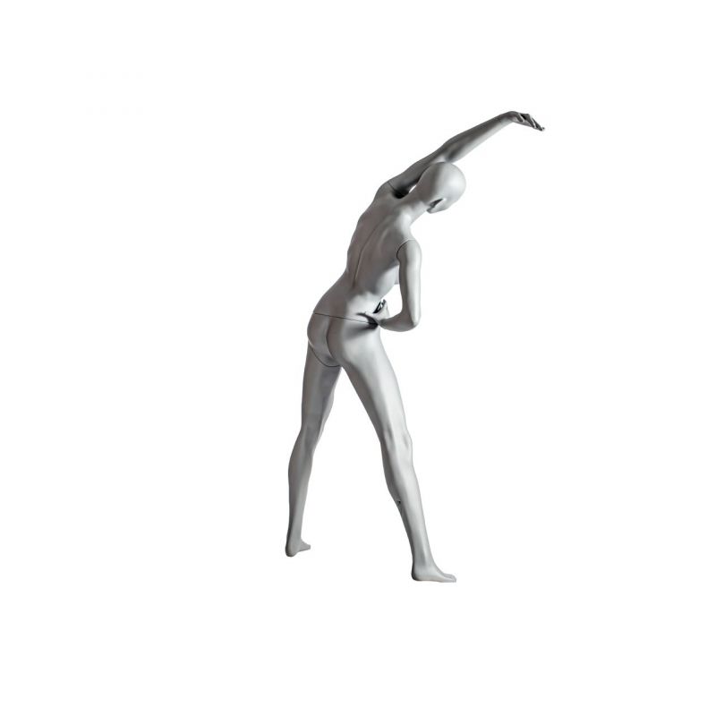 Image 2 : Damen Sportschaufensterfigur grau (RAL7042) in ...