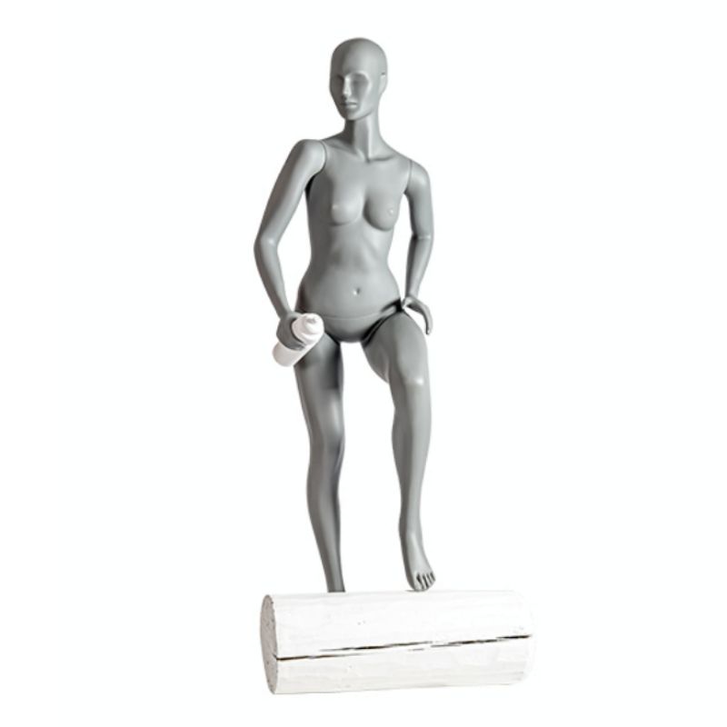 Weibliche Schaufensterpuppe Fahrradposition : Mannequins vitrine