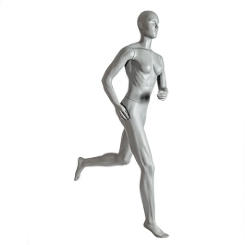 Weibliche Sportpuppe in Schrittstellung : Mannequins vitrine