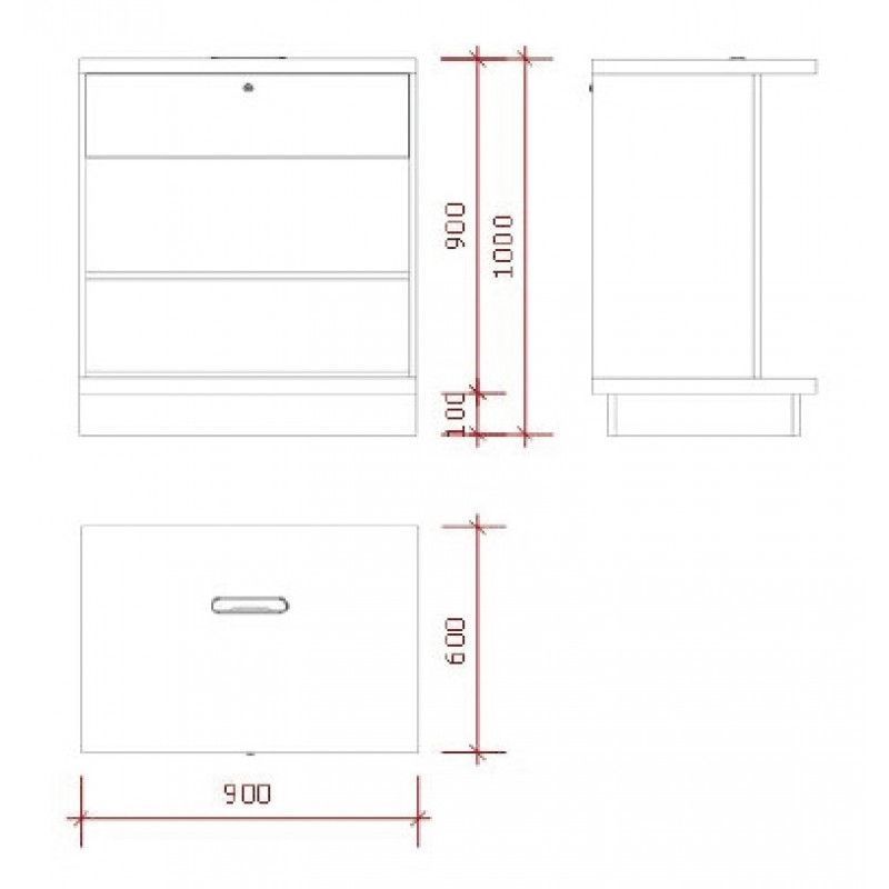 Image 2 : Dimensions : 
Width : 90 cm 
Height ...