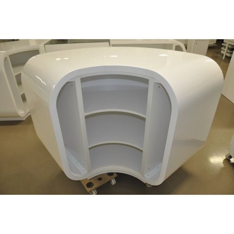 Image 1 : White counter for store rounder ...