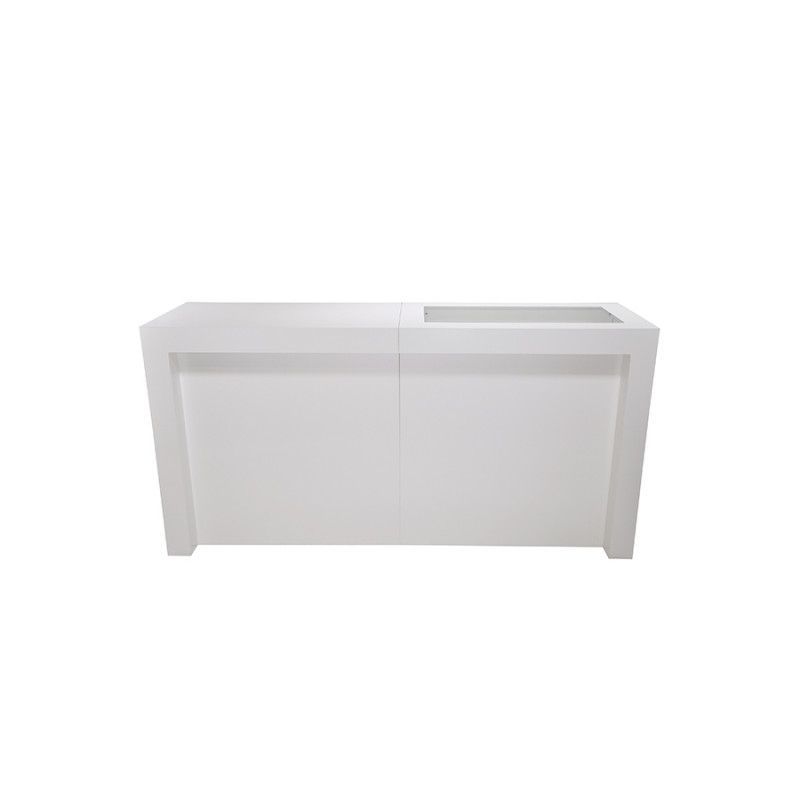 Image 1 : White counter with drawer and ...