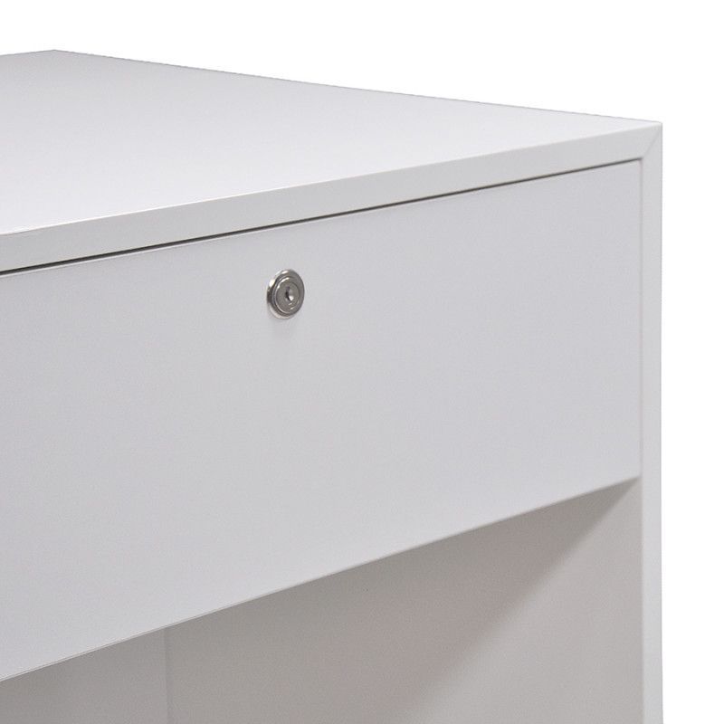 Image 3 : White counter with drawer and ...