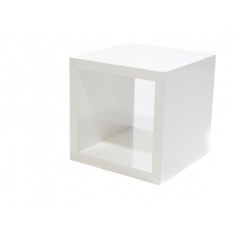 White Glossy podium 40x40x40 cm : Mobilier shopping