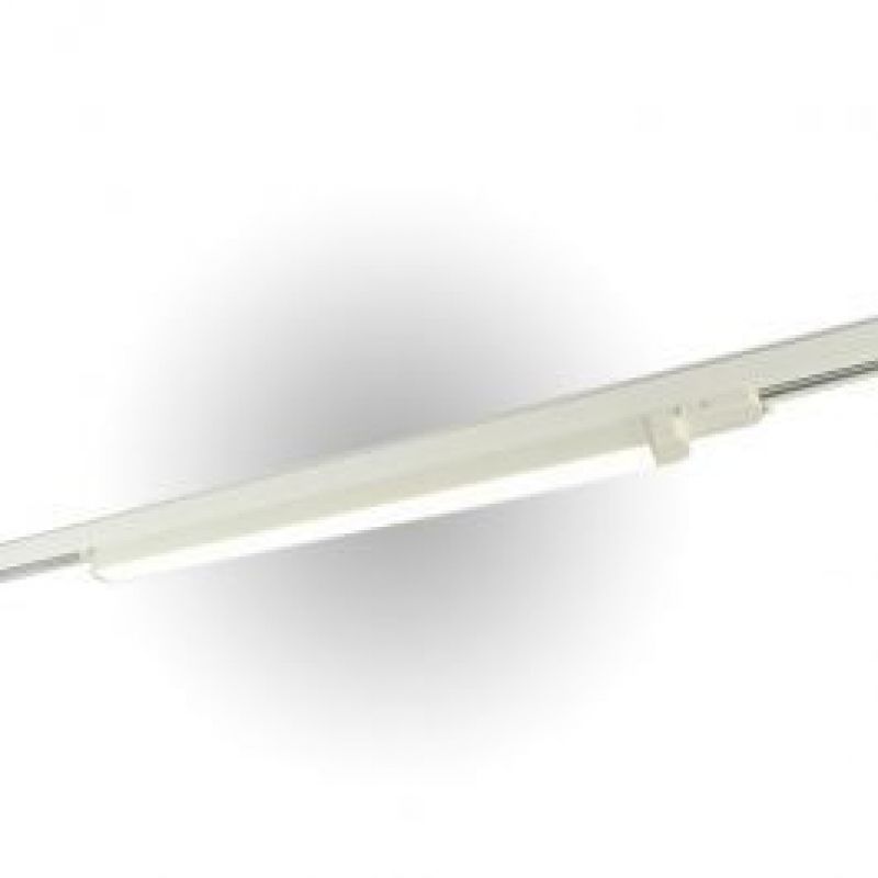 Image 1 : White linear led light rail ...